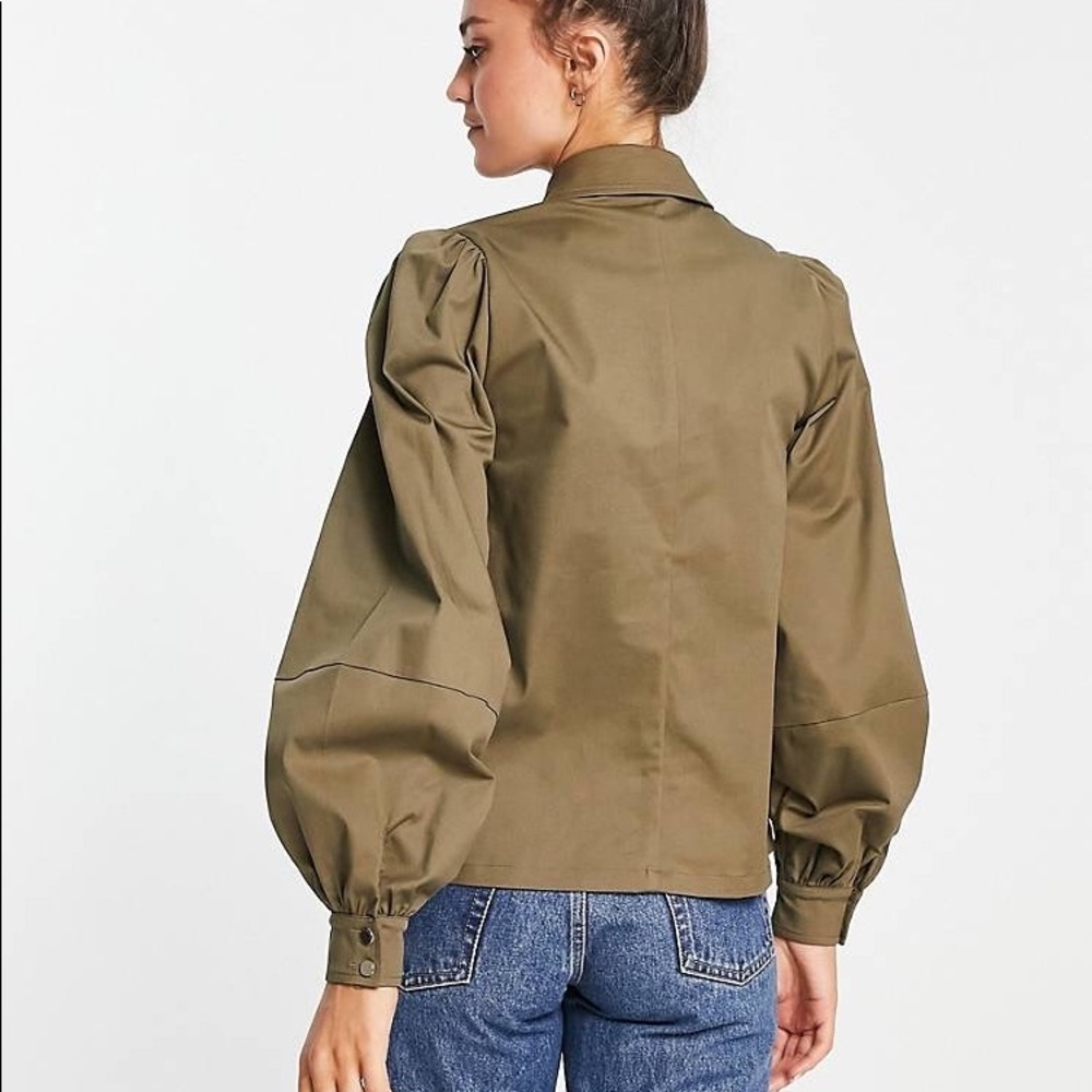 Ted Baker Damarii balloon sleeve utility shirt Shacket size 3 (S… - Picture 9 of 14